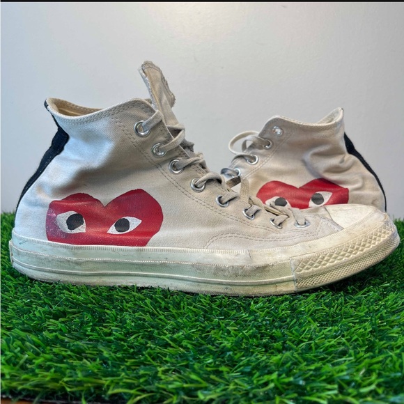 Converse Chuck 70 High Hi x Comme des Garcons CDG Play Milk - Picture 5 of 13